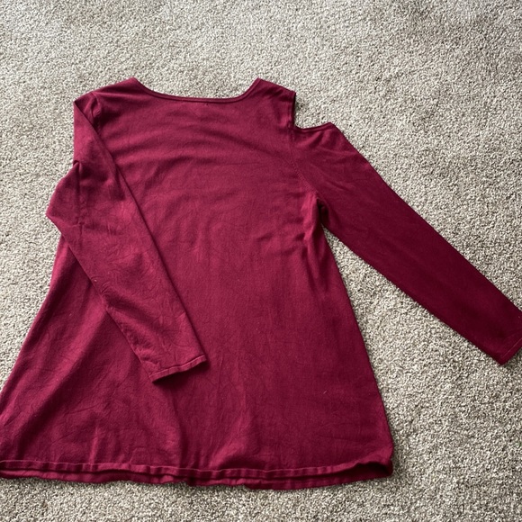 Alfani Asymmetrical Cold-Shoulder Sweater - Picture 3 of 4